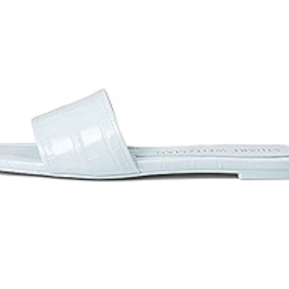 Stylish White Slide Sandals